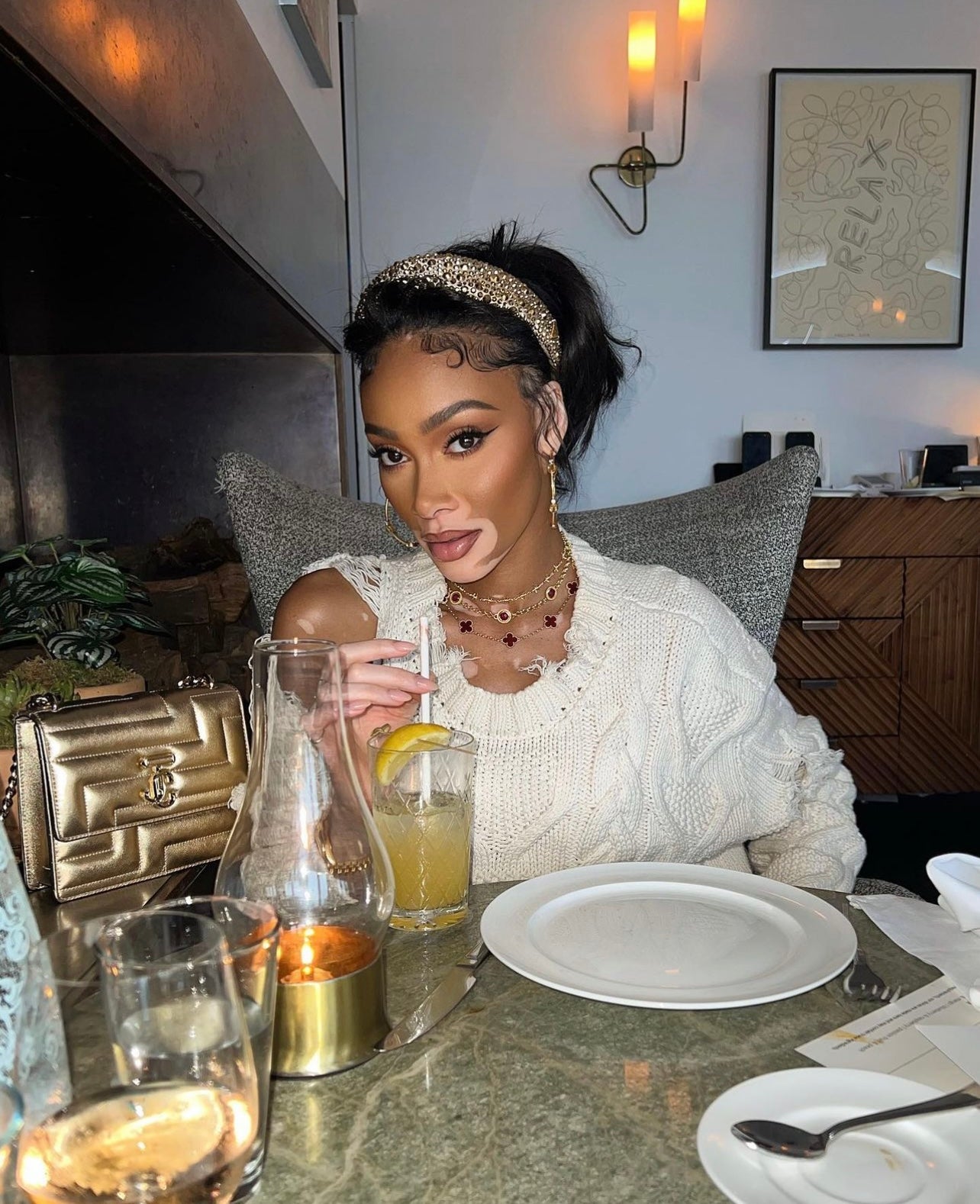 Winnie Harlow ft. The Tijana Necklace
