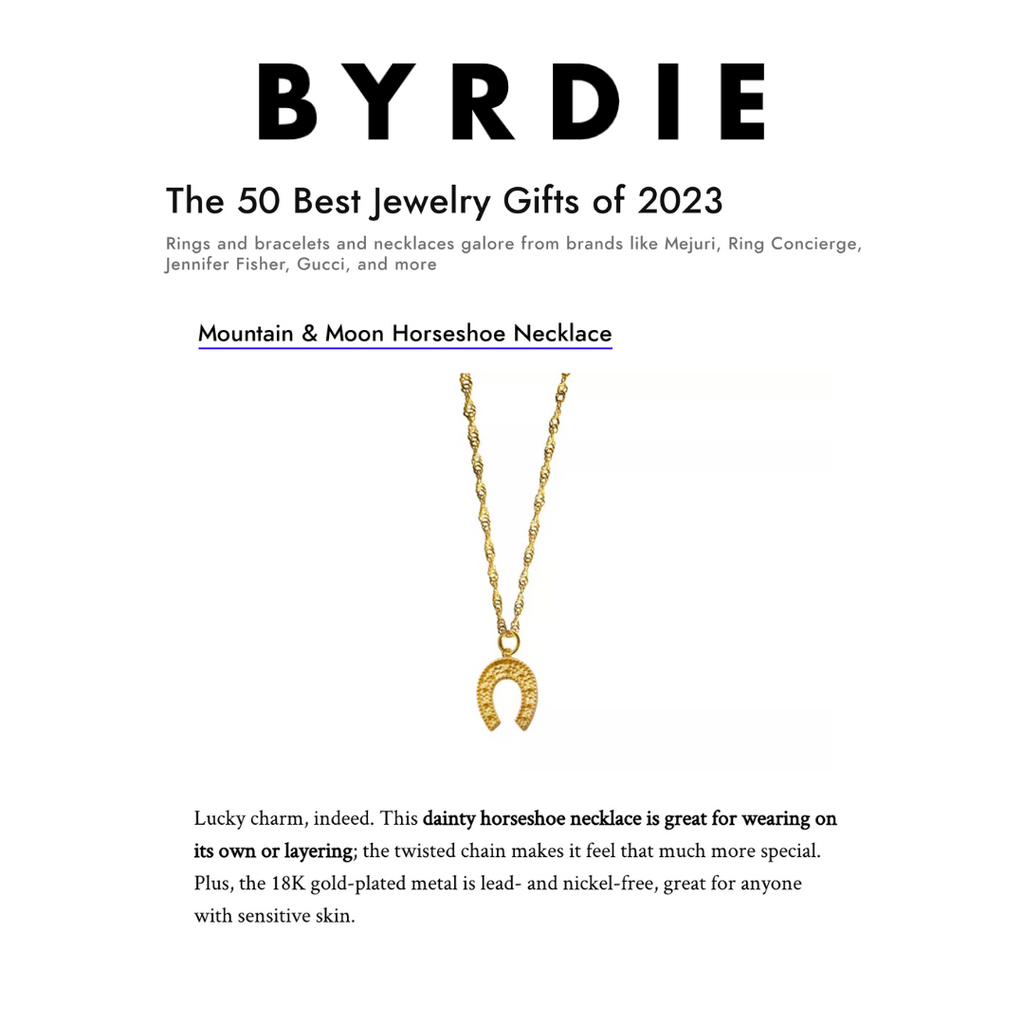 Byrdie Ft. the Horseshoe Necklace