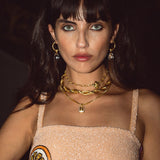 EVA Necklace | Crystal Quartz & Pearl Enamel