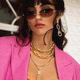 EVA Necklace | Crystal Quartz & Pearl Enamel