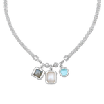 AURA NECKLACE | SILVER — Mountain & Moon Chateau Soleil collection