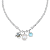 AURA NECKLACE | SILVER — Mountain & Moon Chateau Soleil collection