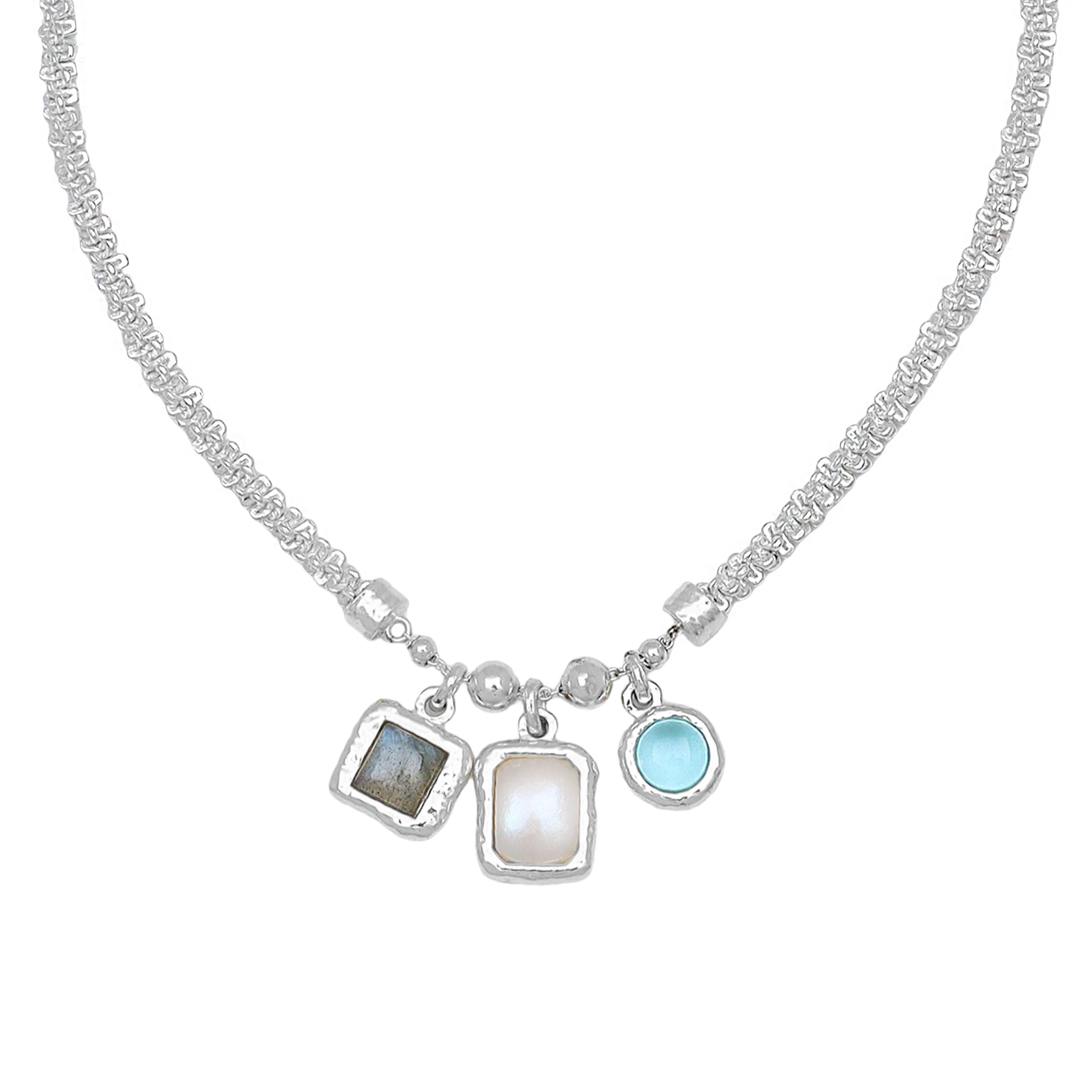 AURA NECKLACE | SILVER — Mountain & Moon Chateau Soleil collection