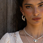 Handmade silver pendant necklace with Labradorite detail — Mountain & Moon Chateau Soleil jewellery
