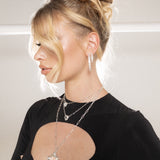 AMBER Hoops | Silver