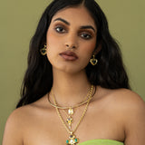 SURI Earrings | Green Aventurine