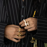 NISHA Ring | Mixed Metal