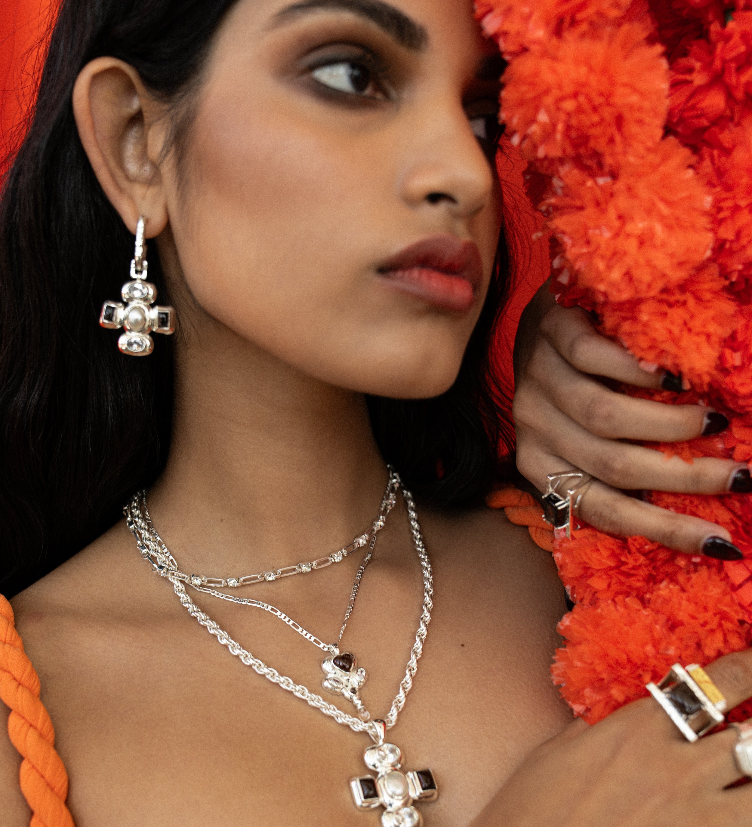 DIYA NECKLACE | SILVER