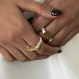 NISHA Ring | Mixed Metal