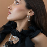 GIA Silver Earrings