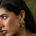 CELESTE EARRINGS GOLD — Mountain & Moon ODYSSEY W26 campaign