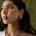 ODETTE EARRINGS GOLD — Mountain & Moon ODYSSEY W26 campaign