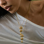 OLIVE NECKLACE GOLD — Mountain & Moon ODYSSEY W26 campaign