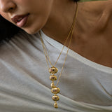 OLIVE NECKLACE GOLD — Mountain & Moon ODYSSEY W26 campaign