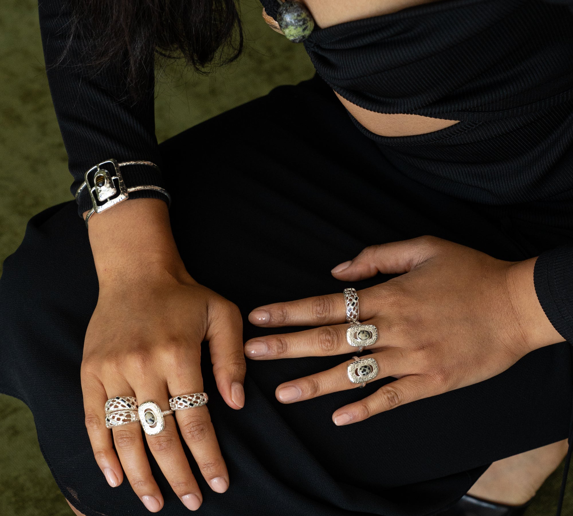 MONIQUE RING SILVER — Mountain & Moon ODYSSEY W26 campaign