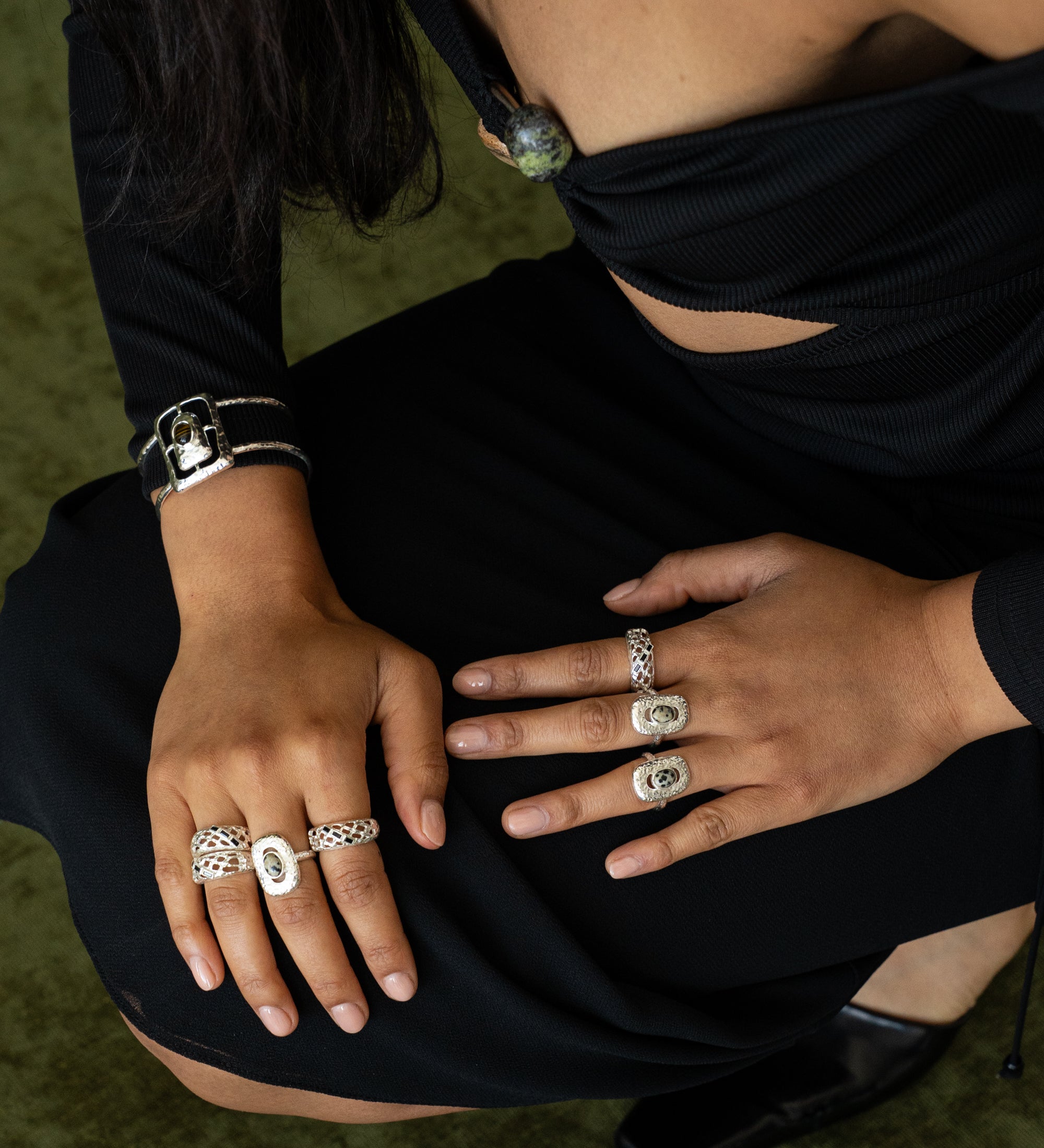 MONIQUE RING SILVER — Mountain & Moon ODYSSEY W26 campaign