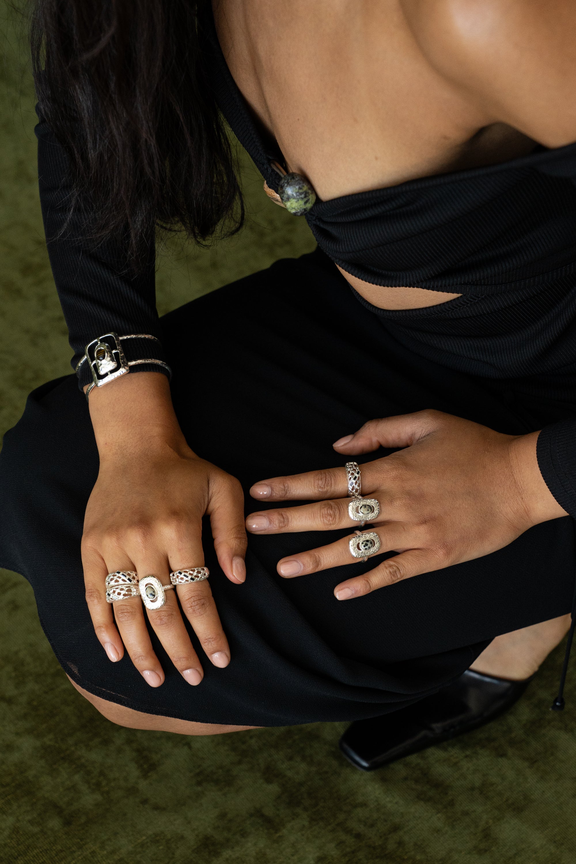 MONIQUE RING SILVER — Mountain & Moon ODYSSEY W26 campaign