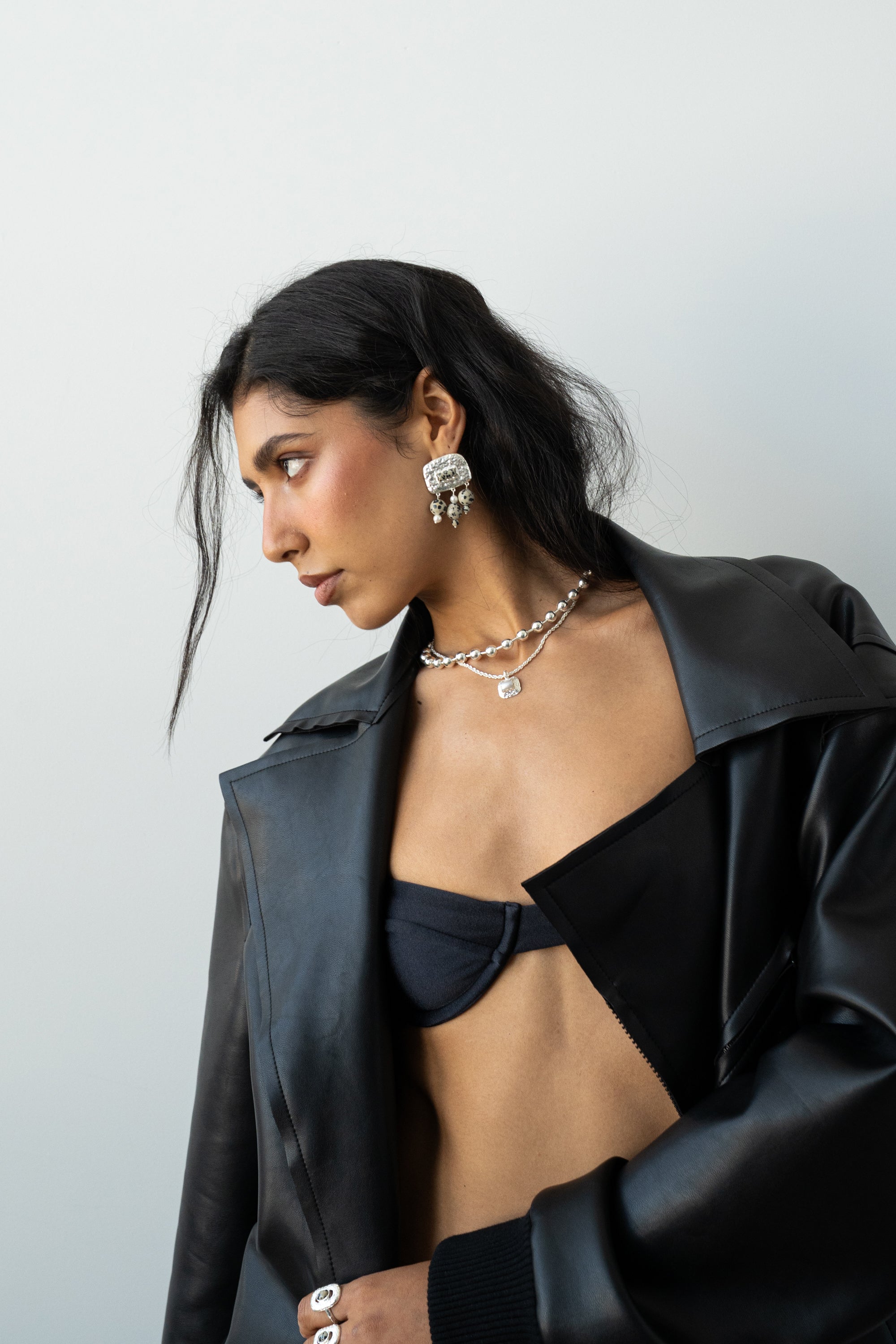 CELESTE EARRINGS SILVER — Mountain & Moon ODYSSEY W26 campaign