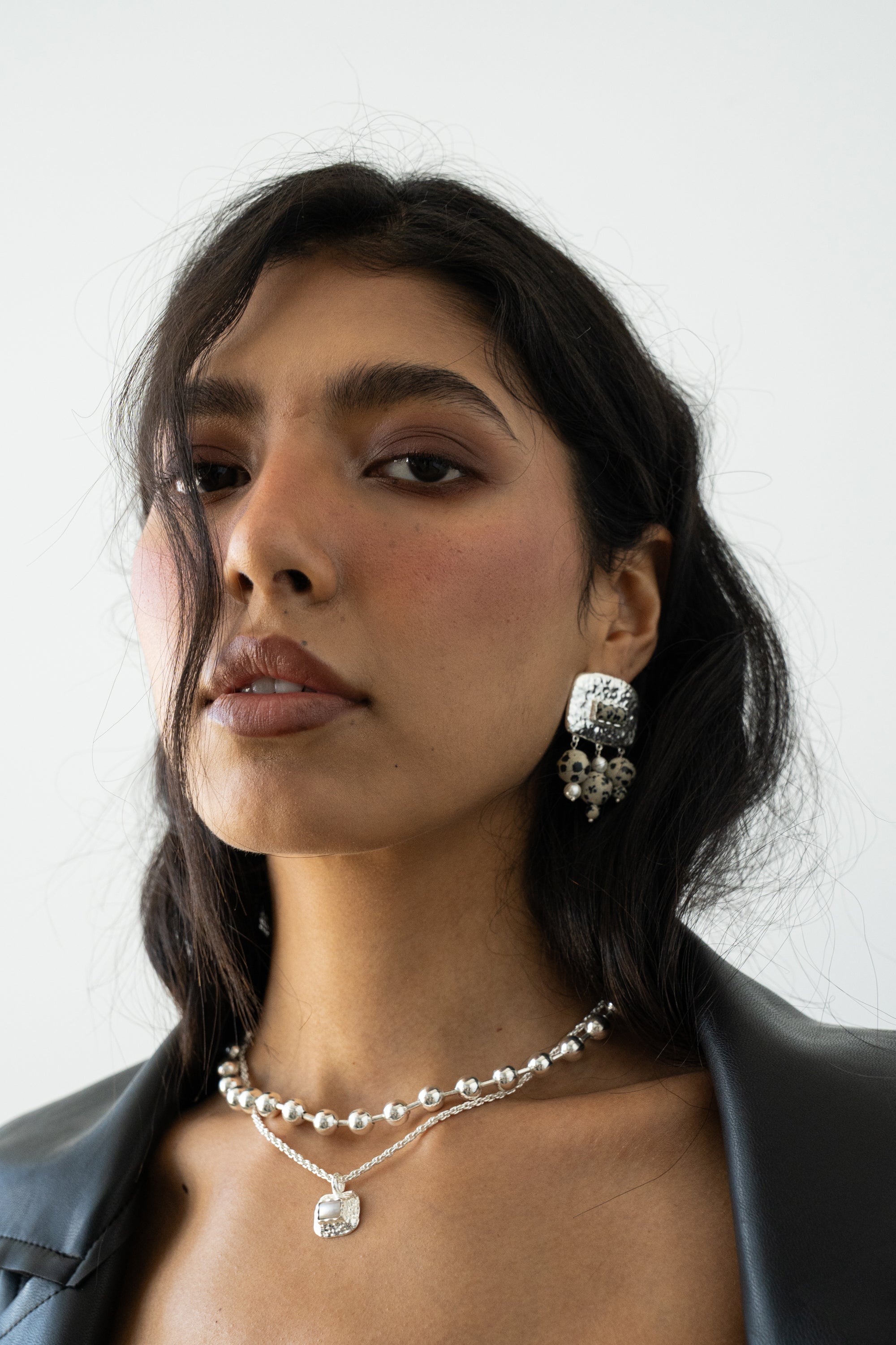 SOPHIE NECKLACE SILVER — Mountain & Moon ODYSSEY W26 campaign