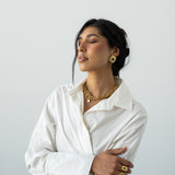 DAPHNE EARRINGS GOLD — Mountain & Moon ODYSSEY W26 campaign