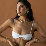 GABRIELLE EARRINGS GOLD — Mountain & Moon ODYSSEY W26 campaign
