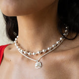 SOPHIE NECKLACE SILVER — Mountain & Moon ODYSSEY W26 campaign