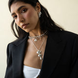 OLIVE NECKLACE SILVER — Mountain & Moon ODYSSEY W26 campaign