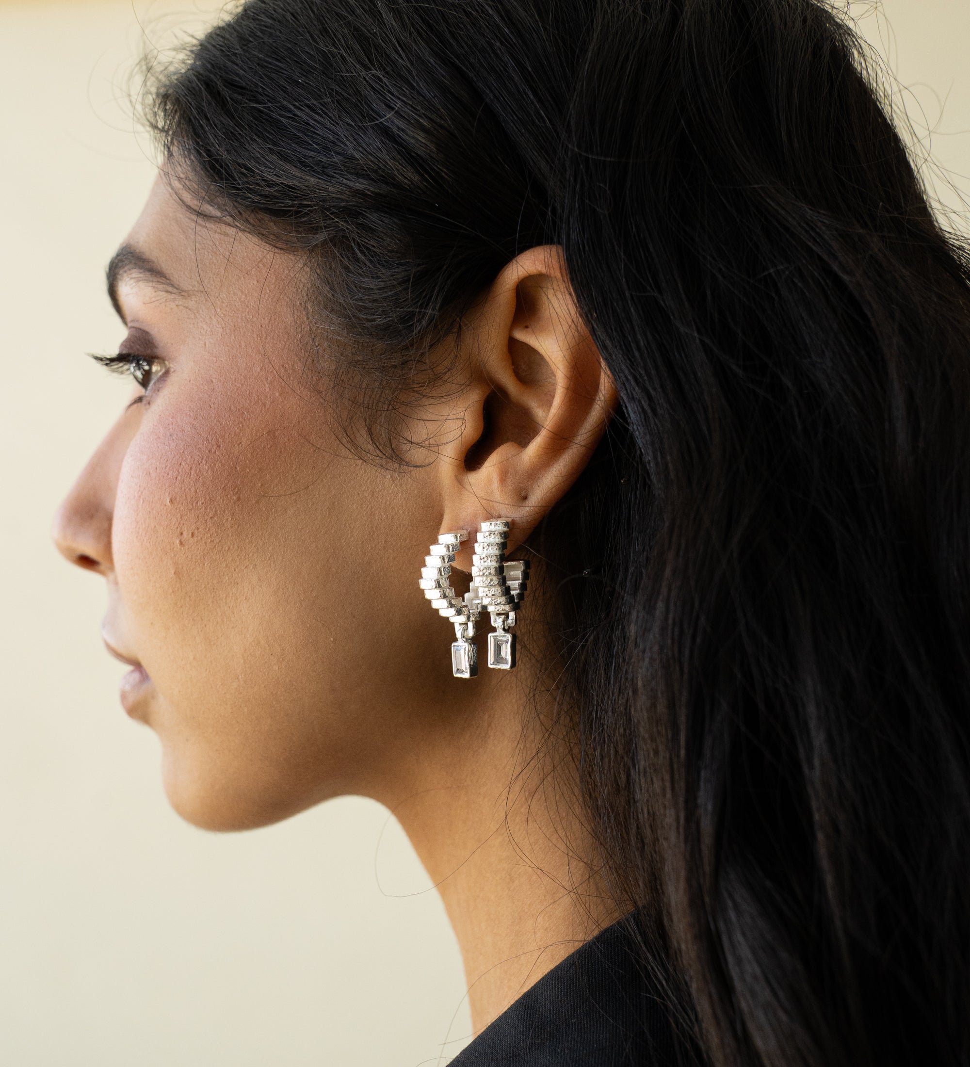 ODETTE EARRINGS SILVER — Mountain & Moon ODYSSEY W26 campaign