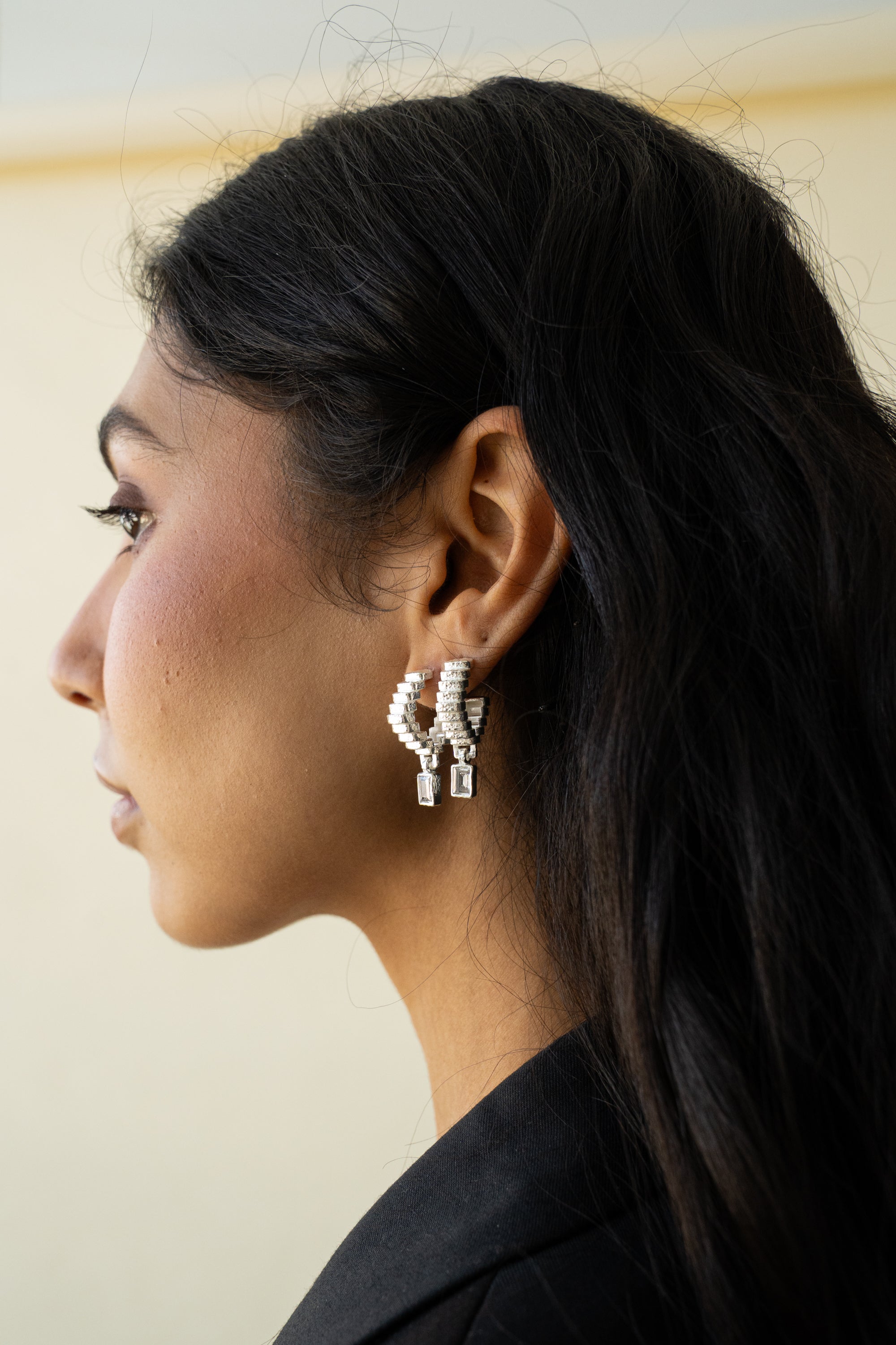 ODETTE EARRINGS SILVER — Mountain & Moon ODYSSEY W26 campaign