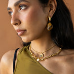 GEORGIA EARRINGS GOLD — Mountain & Moon ODYSSEY W26 campaign