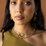 NARA NECKLACE GOLD — Mountain & Moon ODYSSEY W26 campaign