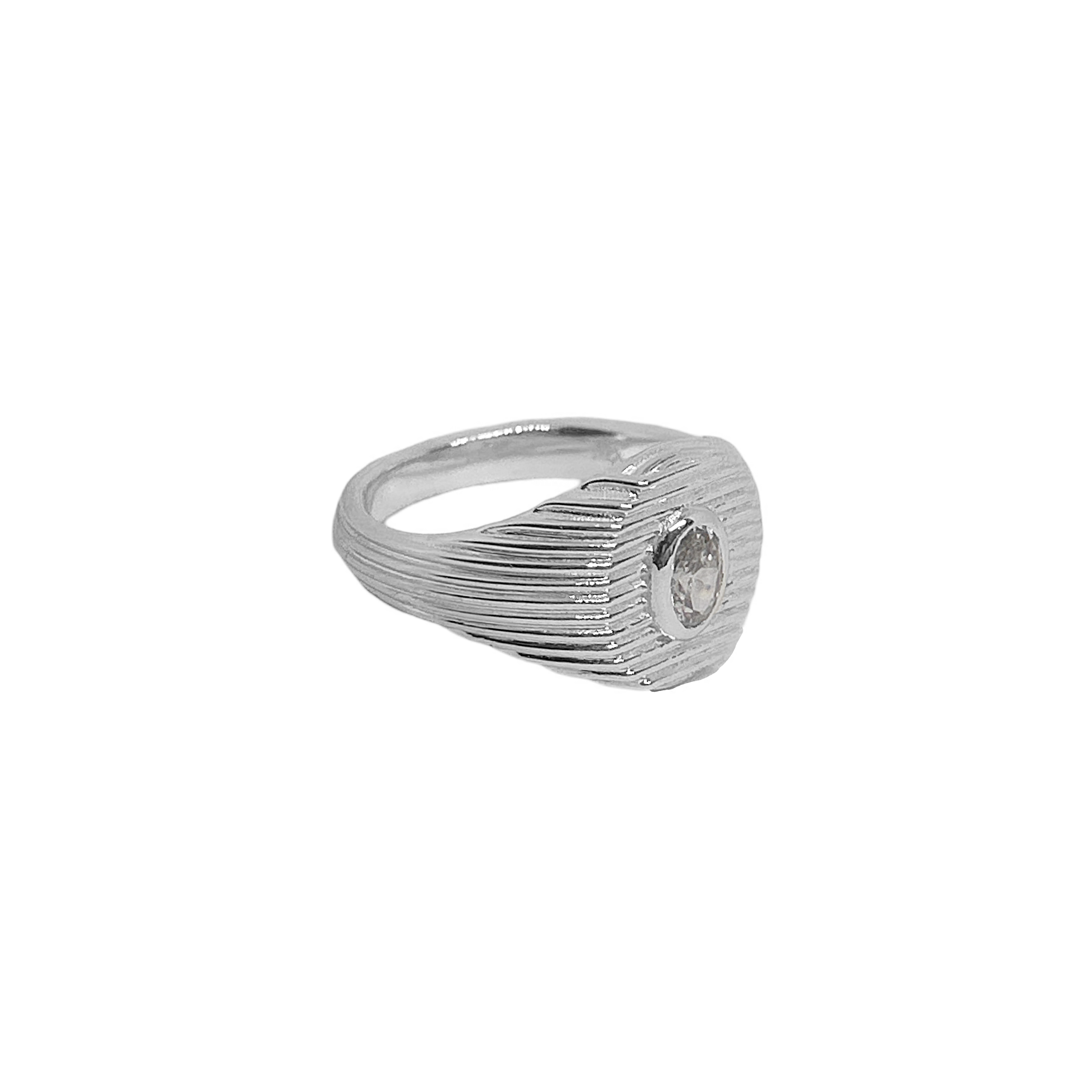 Riley Rings Silver Plated Riley Ring Oval Gem Statement Signet Legacy Mountain Moon ...