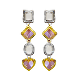 NAOMI Earrings | Rose Mixed Metal