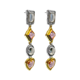 NAOMI Earrings | Rose Mixed Metal