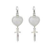 JULIET Silver Earrings | Crystal Quartz