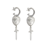 JULIET Silver Earrings | Crystal Quartz